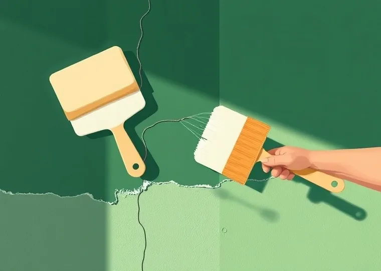 Ponçage et rebouchage des fissures avant mise en peinture